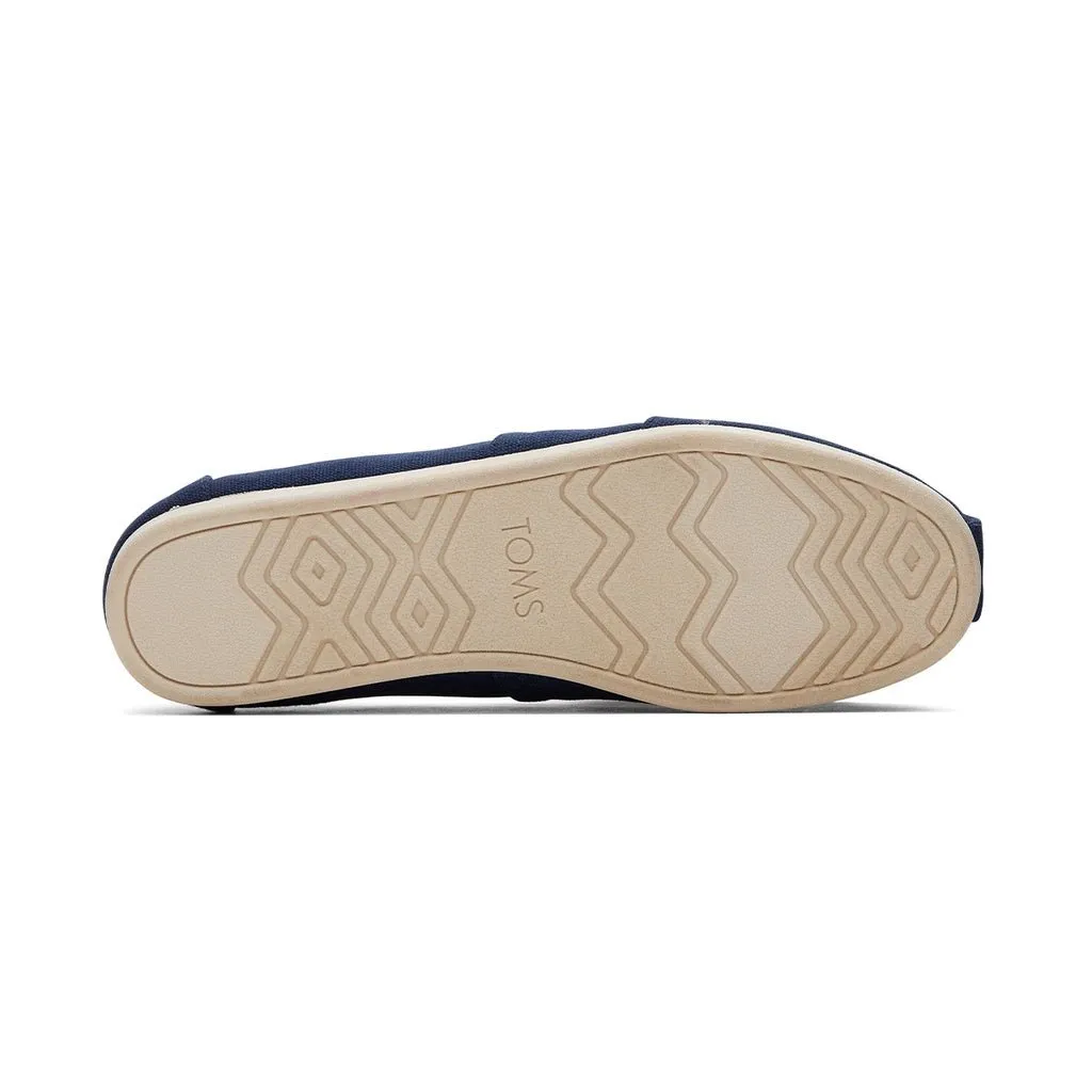 TOMS Espadrille Alpargata Men -Navy Recycled Cotton Canvas