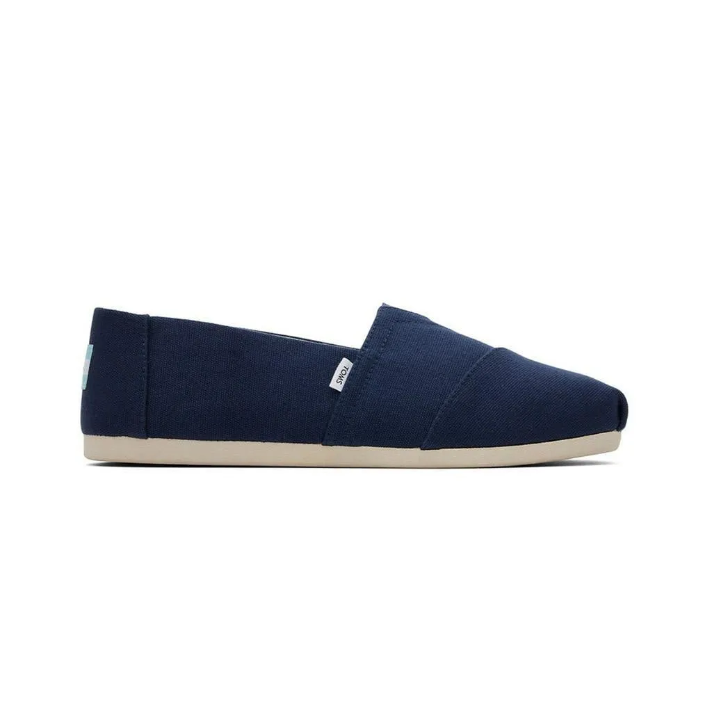 TOMS Espadrille Alpargata Men -Navy Recycled Cotton Canvas