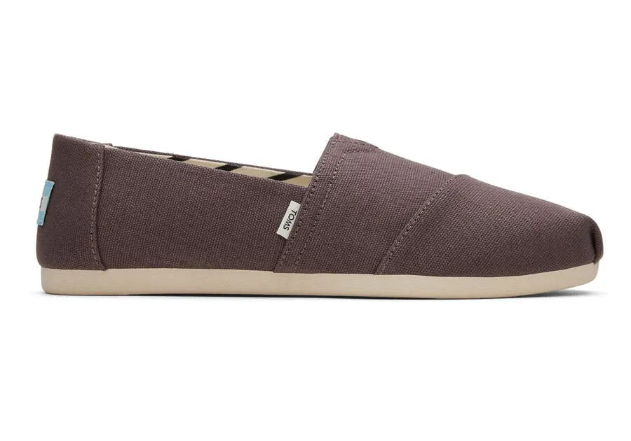 TOMS Womens Alpargata Recycled Cotton Espadrille - Grey