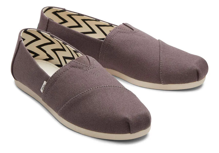 TOMS Womens Alpargata Recycled Cotton Espadrille - Grey