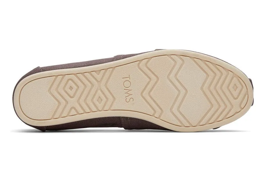 TOMS Womens Alpargata Recycled Cotton Espadrille - Grey