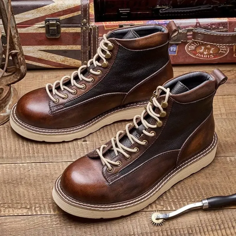 Veltique Croc Lace Boots