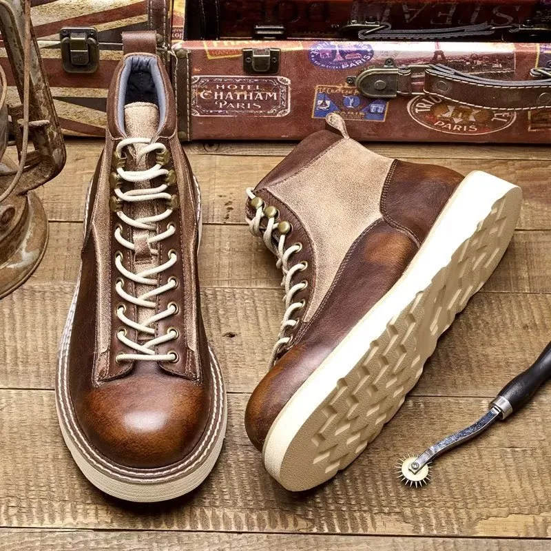 Veltique Croc Lace Boots