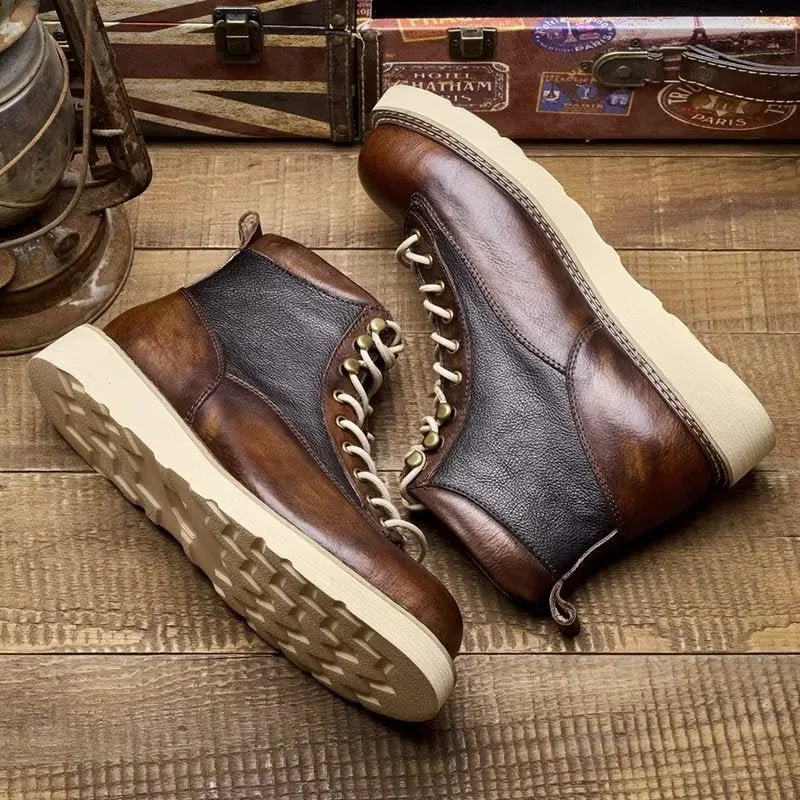 Veltique Croc Lace Boots
