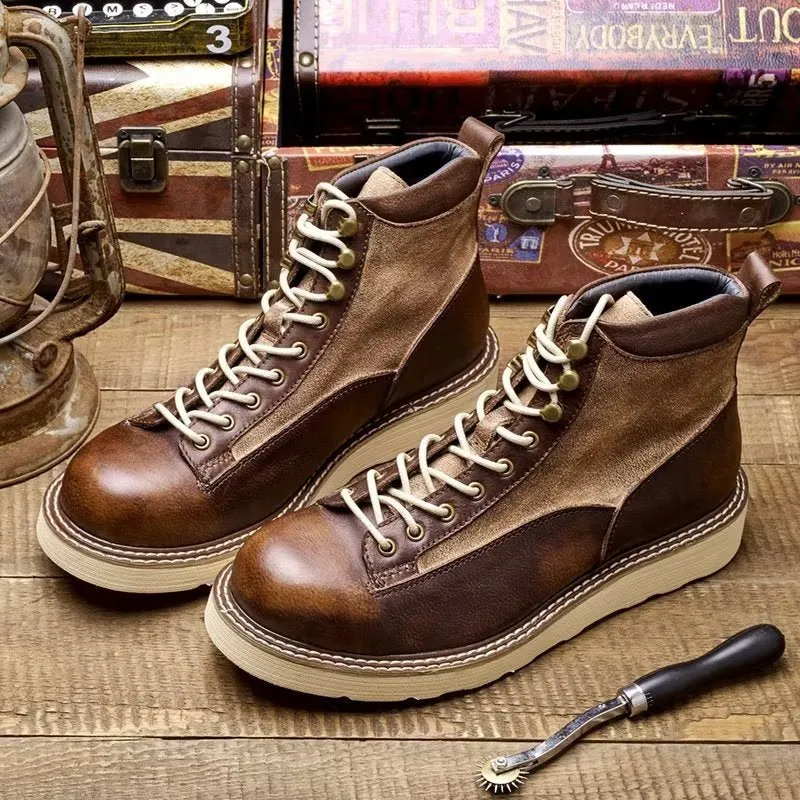 Veltique Croc Lace Boots