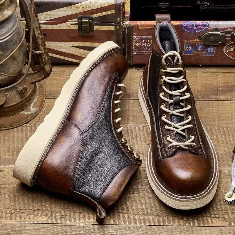 Veltique Croc Lace Boots