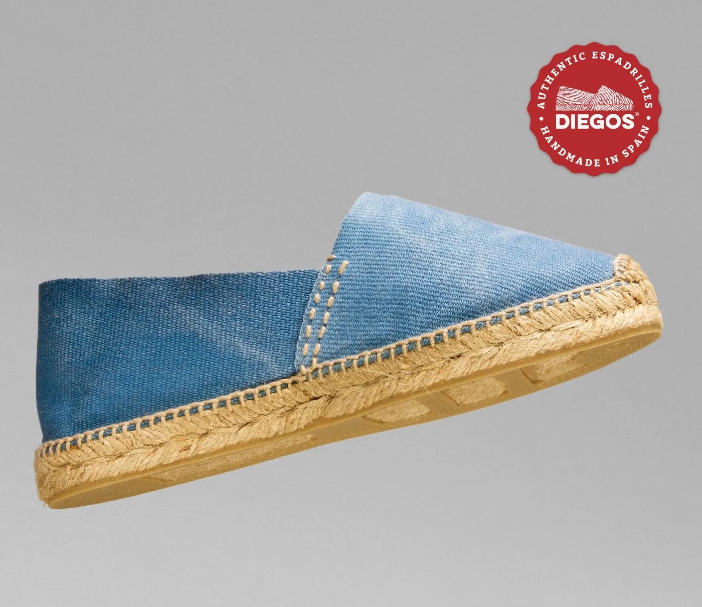 washed blue espadrilles